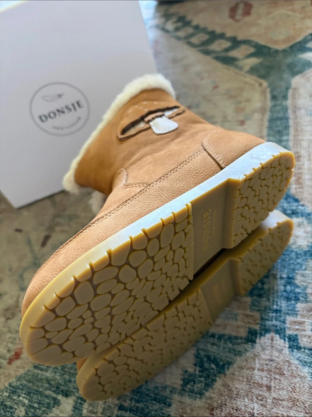 New In Box Toddler Donsje DUSK LINING Mushroom $179 Size 30 Euro, Size 12
